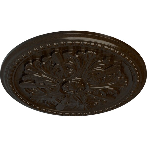 Swindon Ceiling Medallion (Fits Canopies Up To 2 7/8), Hand-Painted Bronze, 16 7/8OD X 1 1/2P